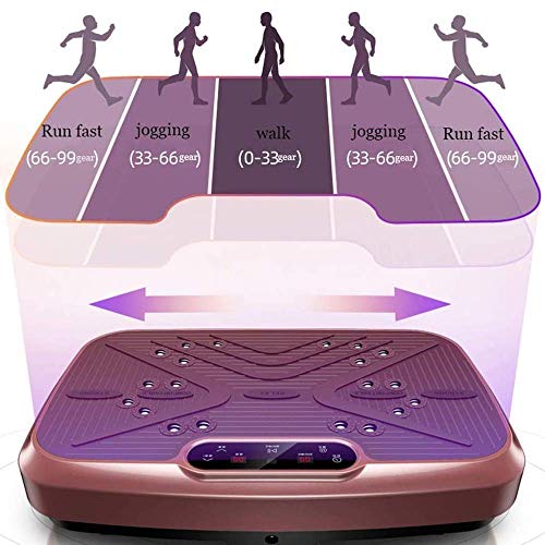 WLGQ Placa de Fitness Vibración Power Plate Plataforma Pérdida de Peso Tonificación Corporal Plataforma oscilante Máquina de Ejercicios Equipo de Entrenamiento Entrenador de sacudidas de Cuerpo e