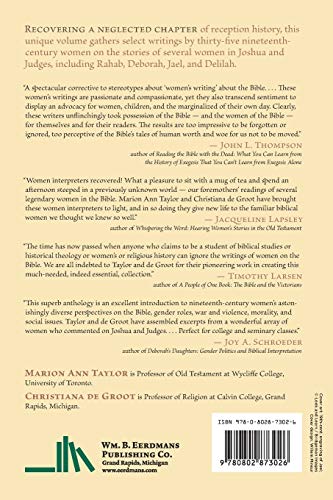 Women of War, Women of Woe: Joshua and Judges through the Eyes of Nineteenth-Century Female Biblical Interpreters