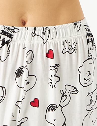 Women' Secret Pijama LONG SLEEVES LONG PANT PYJAMA SNOOPY 3133375 ESTAMPADO BLANCO ,L para Mujer