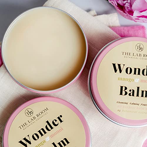 Wonderbalm Mango y Monoi The Lab Room - Bálsamo Multiuso Formulado con Neurocosmética - Limpia, Hidrata y Perfuma la Piel