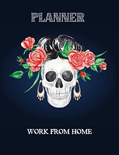 Work From Home Planner: Set Your Goals, Plan to Act, Follow up with This Clear Step-by-Step Work-At-Home Notebook for New Product Launches WFH|Red rose ghost Cover Design