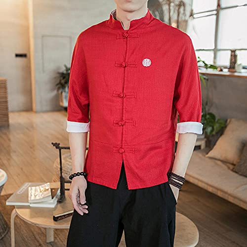 WQDS Camisa de los Hombres Camisa de Manga Corta de Manga Corta para Hombre Top para Hombre-Colonia_SG