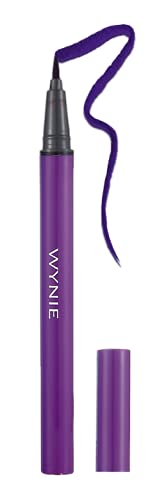 WYNIE Eyeliner de Colores Delineador de Ojos para Verano Eyeliner Mate de Larga Duración Secado Rápido Maquillaje para Ojos Tono Morado