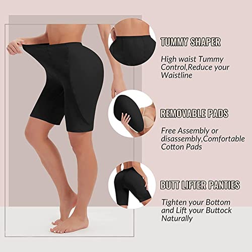 XKUN Bragas con Relleno Levantador De Culo Mejorador Hombrador Mejoradores Pantenimientos Control Pantes De Control Pendientes De Hombres Panty Inconsútil-Apricot High Waisted,XXXXL