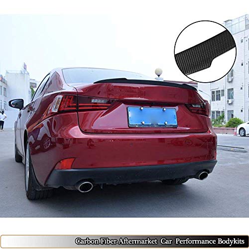 XTT alerón del Maletero se Ajusta a Lexus IS IS200t IS250 IS300 IS350 2013-2018 IS F-Sport 2013 2014 Tapa de Arranque Trasero de Fibra de Carbono Highkick Spoiler Wing Lip