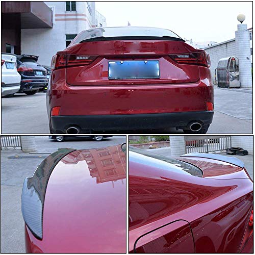 XTT alerón del Maletero se Ajusta a Lexus IS IS200t IS250 IS300 IS350 2013-2018 IS F-Sport 2013 2014 Tapa de Arranque Trasero de Fibra de Carbono Highkick Spoiler Wing Lip