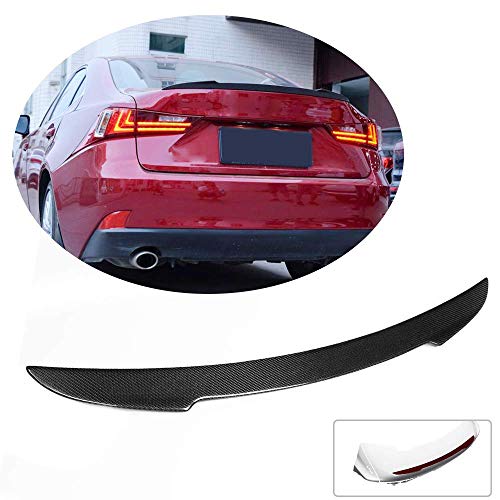 XTT alerón del Maletero se Ajusta a Lexus IS IS200t IS250 IS300 IS350 2013-2018 IS F-Sport 2013 2014 Tapa de Arranque Trasero de Fibra de Carbono Highkick Spoiler Wing Lip