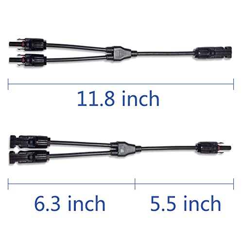 Y-Conectores Solares, Un par de cables conectores para panel solar, tipo Y, y hembra, cables y conectores para placas solares