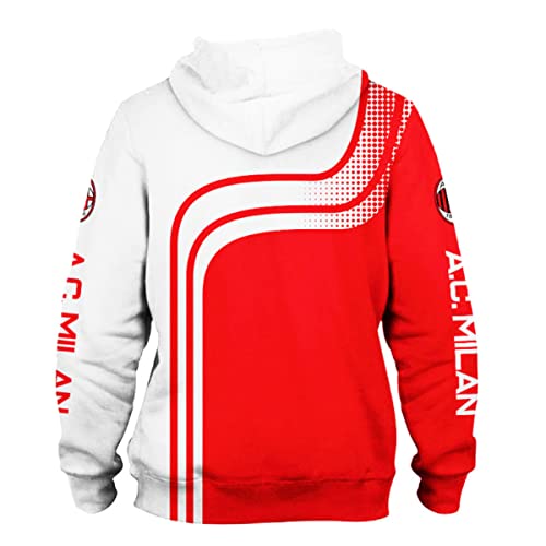 YANJJ A.c.mi.LAN Sudadera con Capucha para Hombre Impresión Digital 3D Motocicleta Bicicleta Sudadera con Capucha Ropa Deportiva de Manga Larga para Hombre,1-M