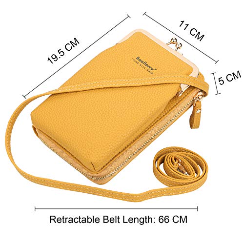 Yixuan Bolsos Bandolera para Mujer Carteras para Mujer Bolso para Telefono Movil Bolso Móvil Monederos Pequeño Bolso Bandolera Monedero Bolso Bandolera Movil con Ranura para Tarjeta y Bandolera