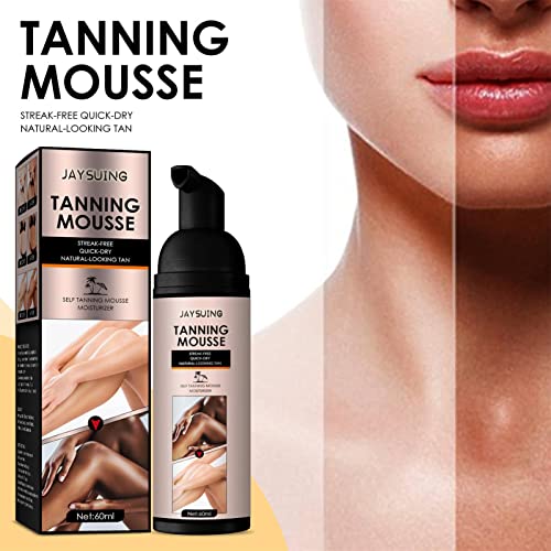 Ykop Mousse Autobronceadora, Mousse Autobronceadora - sin Olor a Bronceado Falso | Mousse de Bronceado de Aspecto Natural para Bronceado