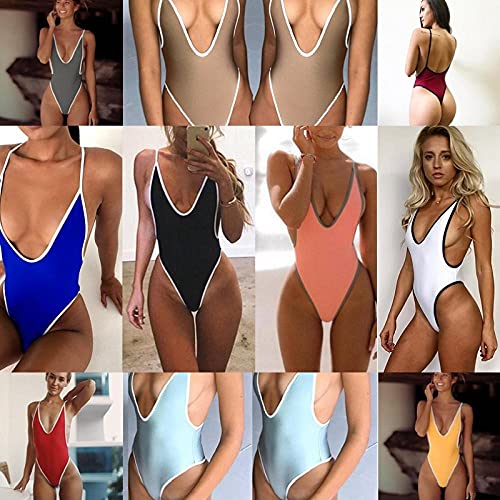 YUNHOME Plus Size Swimsuit Bathing Suits Large Size Swimsuit Swimwear Driehoek Bedekt Zwemmaat V Sexy Bikini Bij Broek Badkleding-M_Marineblauw