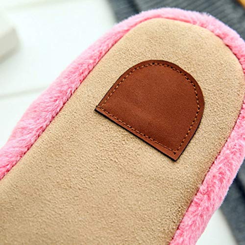 Zapatillas De Algodón,Pantofole Di Cotone,Pantoufles En Coton,Pantoufles Femmes Indoor House Purple Peluche Douce Cute Cotton Slippers Chaussures Non-Slip Floor Home Slippers Femmes Diapositives Pou