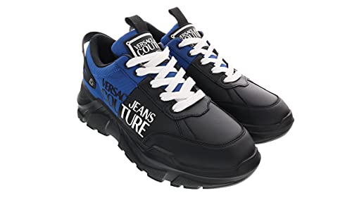 Zapatos Hombres Sneakers VERSACE JEANS COUTURE Speedtrack Logo Negro Azul