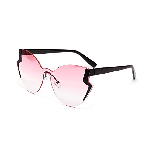 ZHANGQIAO-EU Tipo de la Mariposa del Gato de los Ojos Gafas de Sol UV Protección rueca Estilo Retro for el Exterior Viaje de conducción Gafas al Aire Libre (Color : Pink)