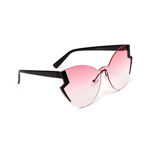 ZHANGQIAO-EU Tipo de la Mariposa del Gato de los Ojos Gafas de Sol UV Protección rueca Estilo Retro for el Exterior Viaje de conducción Gafas al Aire Libre (Color : Pink)