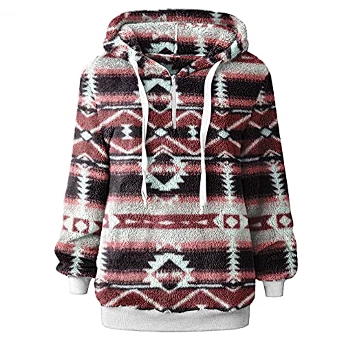 Zilosconcy Mujer Sudaderas con Capucha Caliente Felpa Suéter Jersey Mujer Otoño Invierno Talla Grande Hoodie Sudadera Suelto Manga Larga Outwear Hoodie