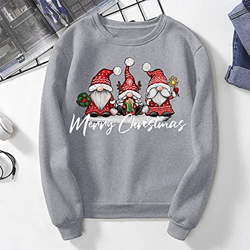 Zilosconcy Sudaderas Mujer Baratas Jersey Arbol Navideño Feo Sudaderas Navideñas Mujer Divertido Pullover Navidad Ugly Jerseys Navideños Adolescente Chica Sudadera Navideña Talla Grande Sueter