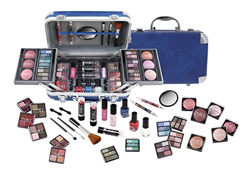 ZMILE - Cosmetics Maletín de Maquillaje Traveller Azul