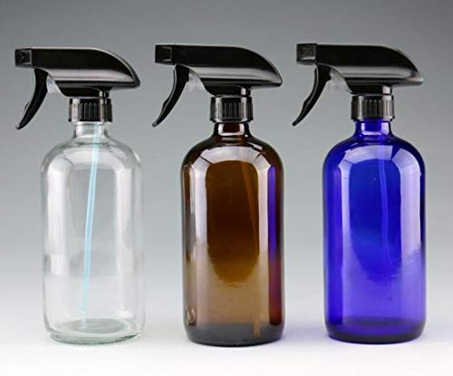 1 bote de repuesto vacío de 250 ml para botellas de spray Boston, para productos de limpieza de aceites esenciales, perfumes, aromaterapia, peluquería, pulverizador de niebla (azul)