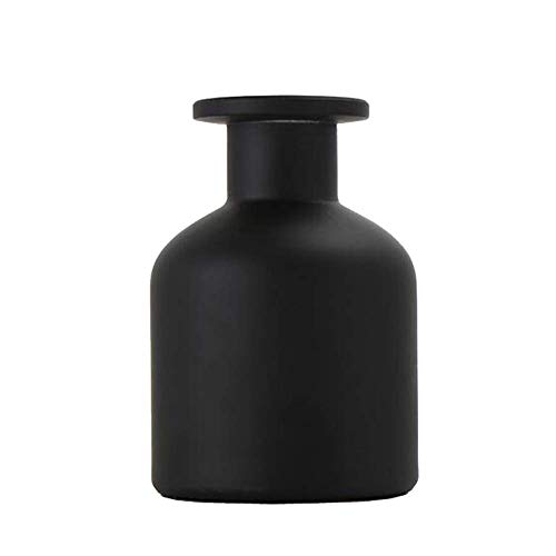 1 Uds 150ml / 5oz difusor de vidrio vacío negro botella aromaterapia tarro olla Mini jarrón caña fibra difusor botellas difusor DIY proyectos artesanales fiesta de boda