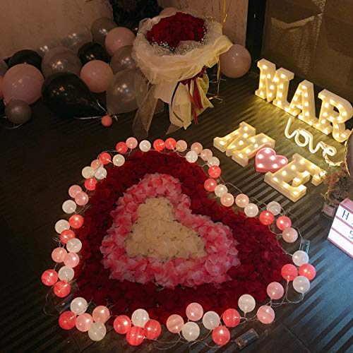 1000Pcs Pétalos de Rosa, Pétalos de Rosa de Seda Artificial Rojos, Pétalos de Flores Confeti para día de San Valentín Decoración/Bodas Decoración/Fiestas/Ambiente Romántico/Proponer/Fores de Boda