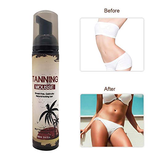 100ml Crema autobronceadora, Leche de bronceado autocurtiente de bronce, Crema hidratante de larga duración, Hidratante, Loción bronceadora sin sol