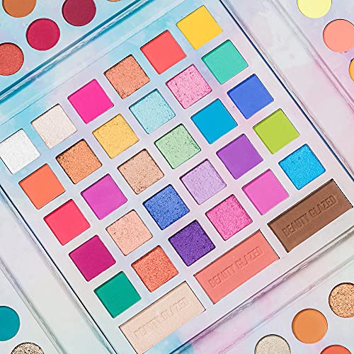 105 colores Ultra Pigmented Shimmer Paleta de sombras de ojos Combinación con sombras de ojos Contour Blush Highlighter powder Matte Glitter Todo en uno Maquillaje