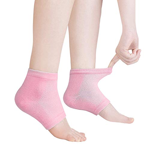 2 Pares de Calcetines Suaves de Gel Humectante para Recuperación y Suaviza de Piel Seca Agrietada de Pies, Hidratante Cuidado de los pies Exfoliante Dry Heel Pedicura.