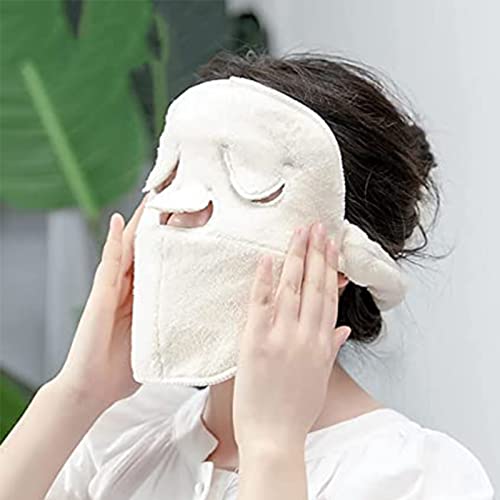 2 Pcs Coral Fleece Hot Compress Towel, Face Towel Mask Hot Compress For Women, Face Towel For Skincare Reusable, Reusable Face Towel Mask, Whitening Anti Aging Beauty Skin Care (2 pcs)