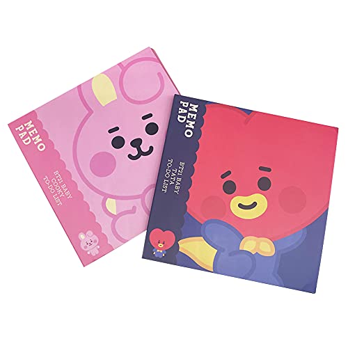 2PCS BTS Notas Adhesivas, Bangtan Boys Sticky Notes Bloc Notas, Pegatinas Marcador Papelería, para Escolares y Oficina (V, JUNGKOOK)