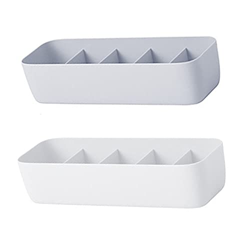 2Pcs Organizador de Cajón, Caja de Calcetines Apilable, Caja de Corbata, Caja de Plástico para Calcetines, Caja Almacenamiento Cajones, para Sujetadores, Calcetines, Corbatas, Objetos Pequeños