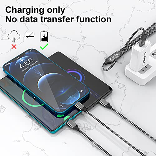 3 en 1 Multi Cable de Carga, [1.2M] Multi USB Cargador Cable Nylon Múltiples Micro USB Tipo C para Android Samsung Galaxy S9/ S8/ S7/ A5, Huawei P20, Honor, Kindle, LG, Son-Gris