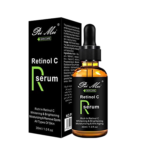 30ml Serum Retinol Suero Facial Antienvejecimiento Con Acido Hialurónico y Vitamina A – 8 VECES MÁS POTENTE – Reduce Arrugas/ Manchas / Hiperpigmentación – Sérum Antiarrugas y Antimanchas