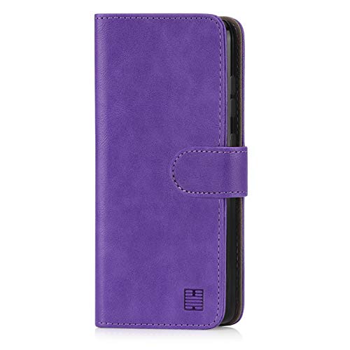 32nd Funda Flip Carcasa de Piel Tipo Billetera para Nokia 2.3 con Tapa y Cierre Magnético y Tarjetero - Morado