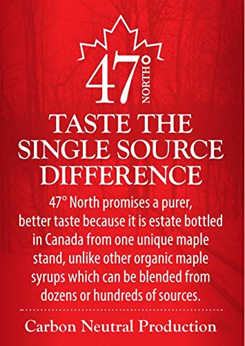 47 North Jarabe de arce orgánico canadiense, Single Source, Grade A, (Dark, 1000ml)