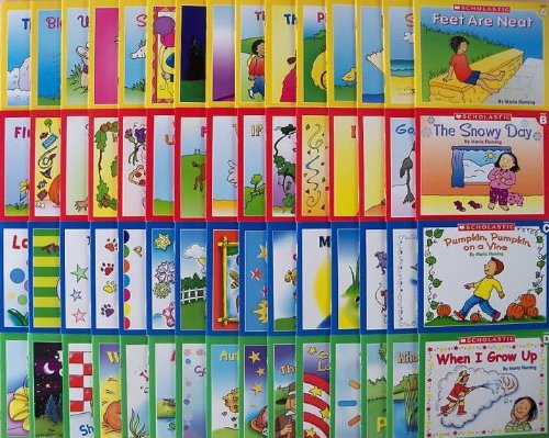 60 Scholastic Easy Leveled Readers Phonics Early Guided Reading Lot (15 Books Per Levels A, B, C, and D) (Little Leveled Readers)