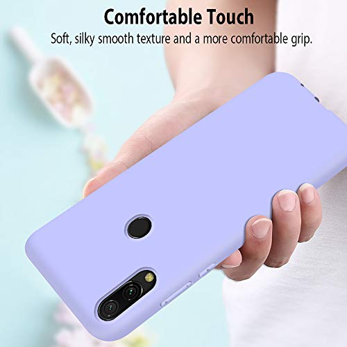 9X Funda Huawei Honor 10 Lite/P Smart 2019, Trasero Color Sólido Cáscara Flexible Suave Delgado TPU Silicona Protección Case Mate Antigolpes Anti-rasguño Caso - 9 Colores