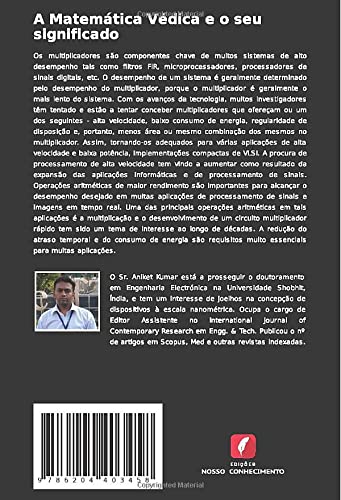 A Matemática Védica e o seu significado: Análise comparativa de multiplicador Vedic & Array