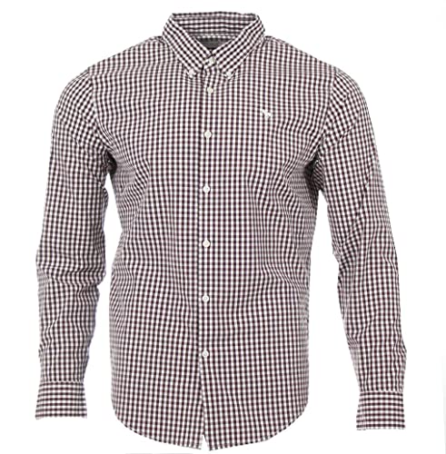 Abercrombie & Fitch Camisa de manga larga a cuadros., rojo, M