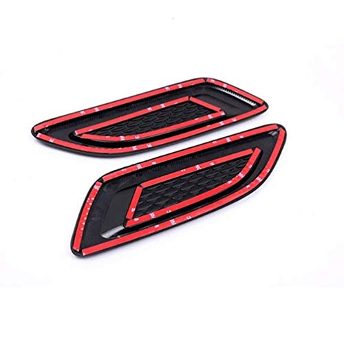 Accesorio de coche para Discovery Sport LR4 para Evoque Vogue Hood Air Vent Outlet Wing Trim Stickers 2 piezas