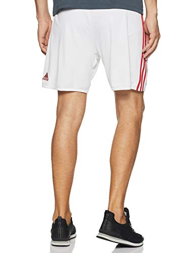 adidas Bayern FC H SHO Pantalón Corto, Hombre, Blanco/Rojo, M