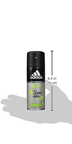 Adidas Cool & Dry 48h 6 in 1 Anti-Perspirant Aerosol Antyperspirant w aerozolu dla mężczyzn 150ml