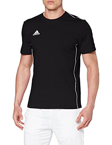 adidas CORE18 tee T-Shirt, Hombre, Black/White, S