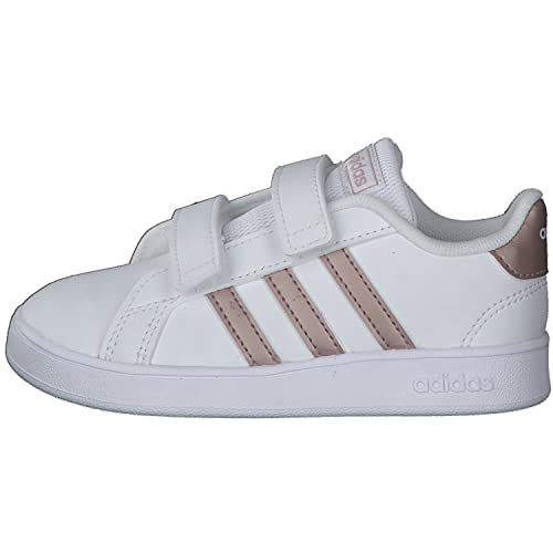 adidas Grand Court I, Sneaker, Multicolour Ftwwht Coppmt Glopnk 000, 25.5 EU