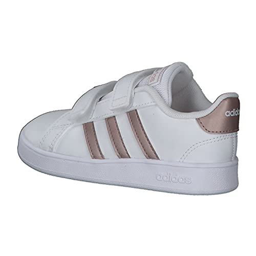 adidas Grand Court I, Sneaker, Multicolour Ftwwht Coppmt Glopnk 000, 25.5 EU