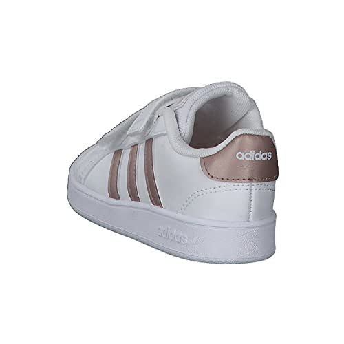 adidas Grand Court I, Sneaker, Multicolour Ftwwht Coppmt Glopnk 000, 25.5 EU