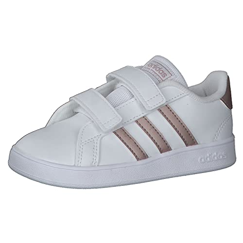 adidas Grand Court I, Sneaker, Multicolour Ftwwht Coppmt Glopnk 000, 25.5 EU