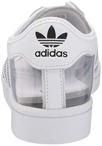 adidas Originals Adidas Superstar Af5666, Zapatillas Deportivas para Hombre, Cloud Blanco Plata Metalizada Corazón Azul, 41 1/3 EU, Negro (Couleur de Livraison Noir et Blanc), 40 EU