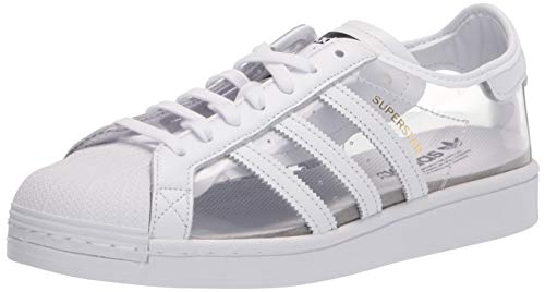 adidas Originals Adidas Superstar Af5666, Zapatillas Deportivas para Hombre, Cloud Blanco Plata Metalizada Corazón Azul, 41 1/3 EU, Negro (Couleur de Livraison Noir et Blanc), 40 EU